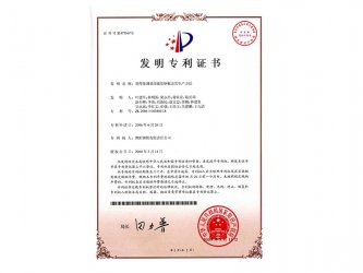 2009年獲得發明專利證書